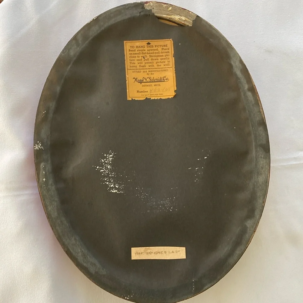 The Squires Lady Hugo W. Schmidt Co. Vintage